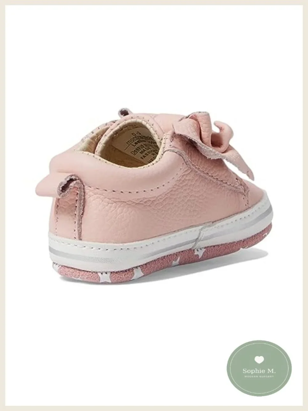 Robeez First Kicks Baby Girl & Unisex Sneakers for Infant/Toddler, Leather,